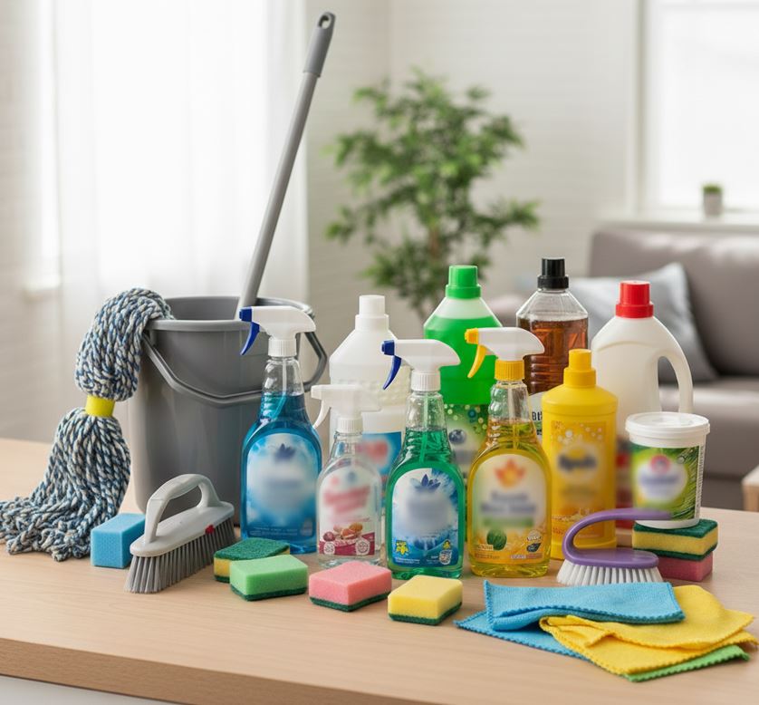 Trabzon’da tuz ruhu ile çamaşır suyunu karıştırarak temizlik yaptığı sırada