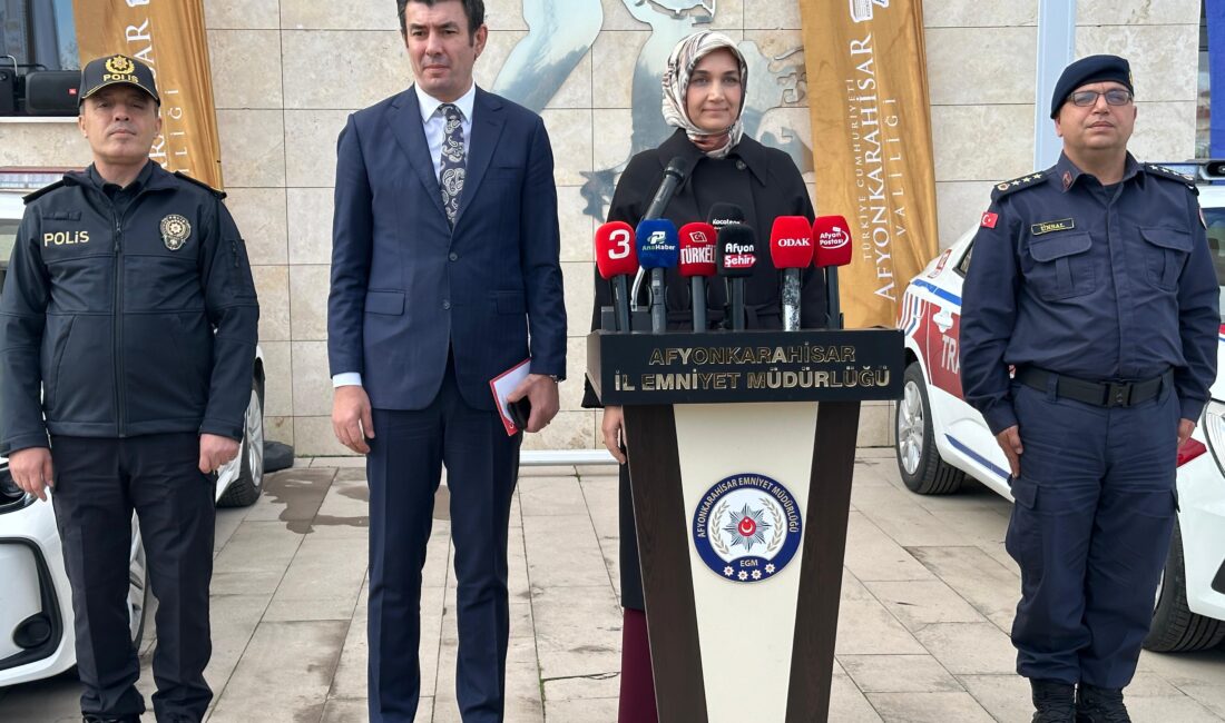 Afyonkarahisar Valisi Doç. Dr. Kübra Güran Yiğitbaşı, kentte yürütülen güvenlik