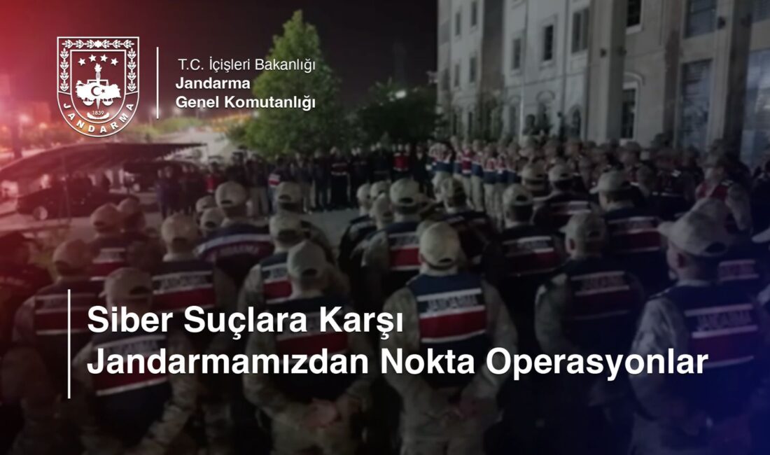 Jandarma Genel Komutanlığı tarafından 8 il merkezli olarak düzenlenen kapsamlı