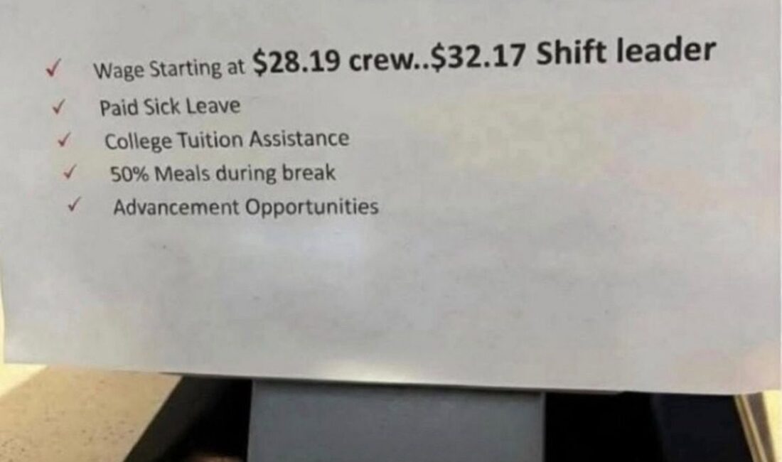 Yurt dışında faaliyet gösteren küresel bir fast food firmasının yayımladığı