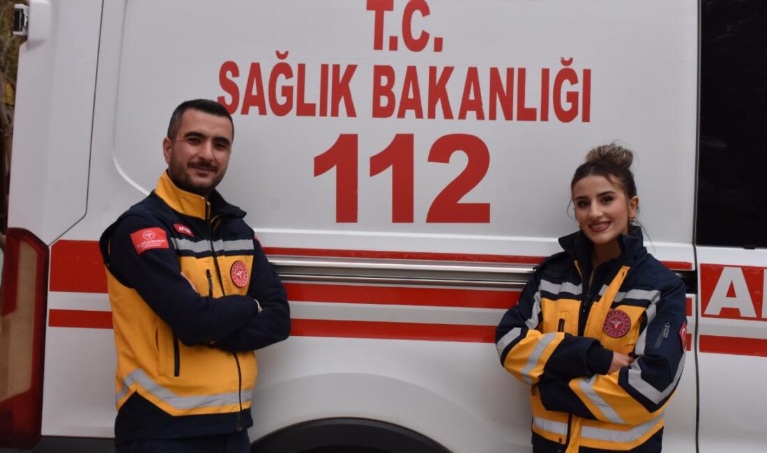 Afyonkarahisar’ın Çay ilçesindeki 112 Acil Sağlık Hizmetleri İstasyonu’nda görev yapan