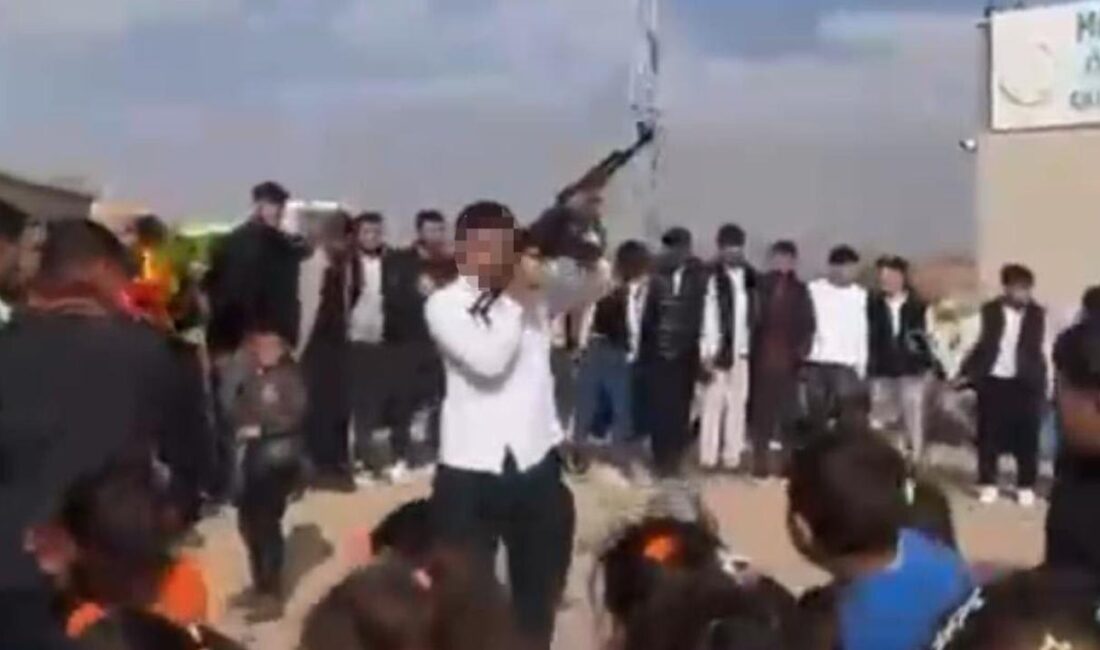 Şanlıurfa kırsalında bir düğünde uzun namlulu silahla havaya ateş açıldı.