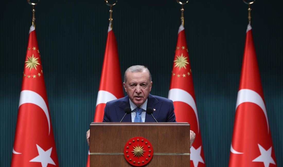 Cumhurbaşkanlığı Külliyesi’ndeki Kabine Toplantısı’nın ardından millete seslenen Erdoğan, dış politikadan