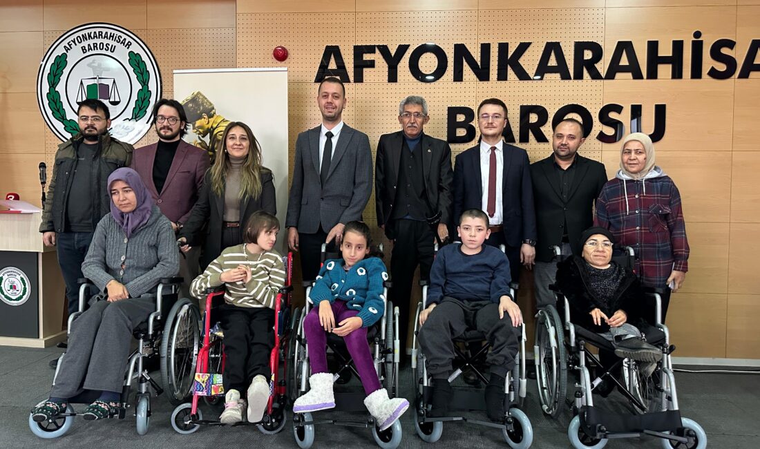 3 Aralık Dünya Engelliler Günü kapsamında Afyonkarahisar Barosu, sosyal sorumluluk