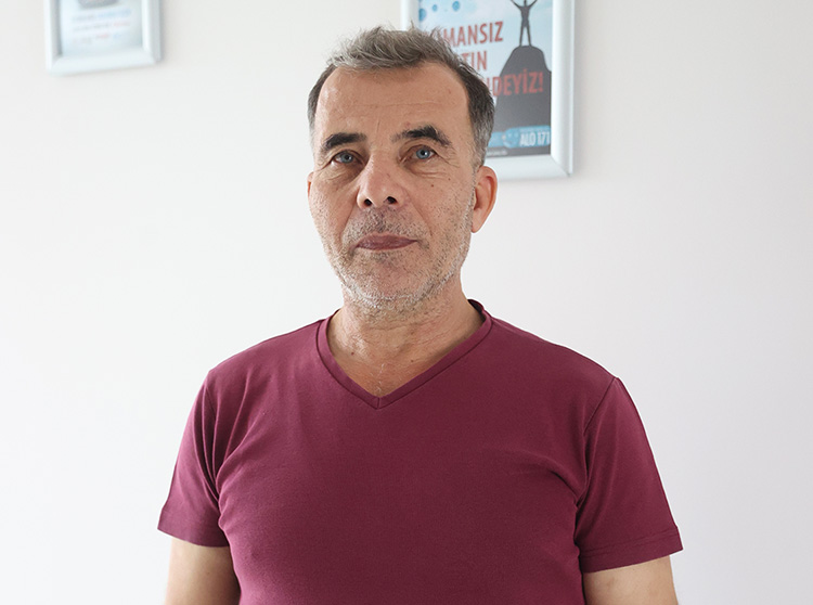 Kırklareli'nde yaşayan 59 yaşındaki Recep Bilicioğlu, sağlıklı hayat merkezinden aldığı