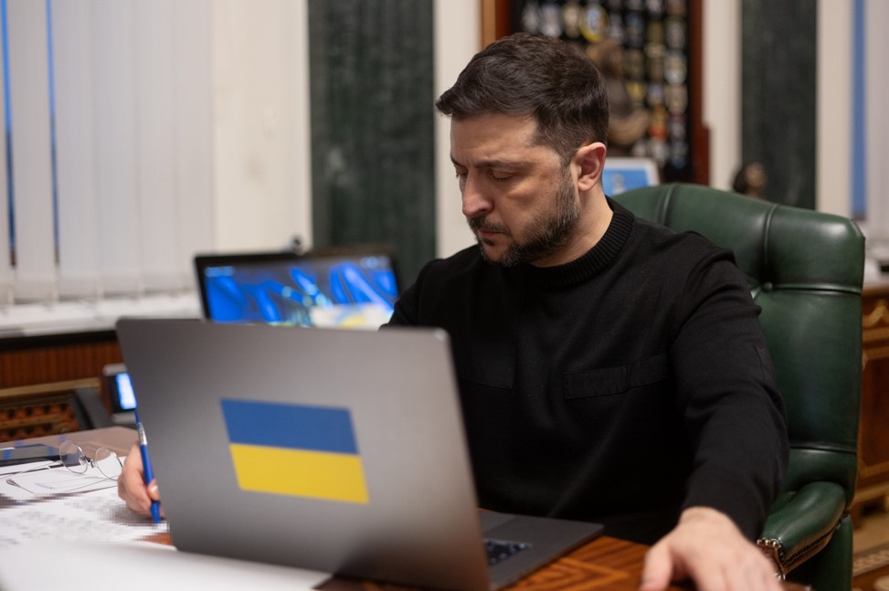 Ukrayna Devlet Başkanı Vladimir Zelenskiy, Rusya Devlet Başkanı Vladimir Putin,