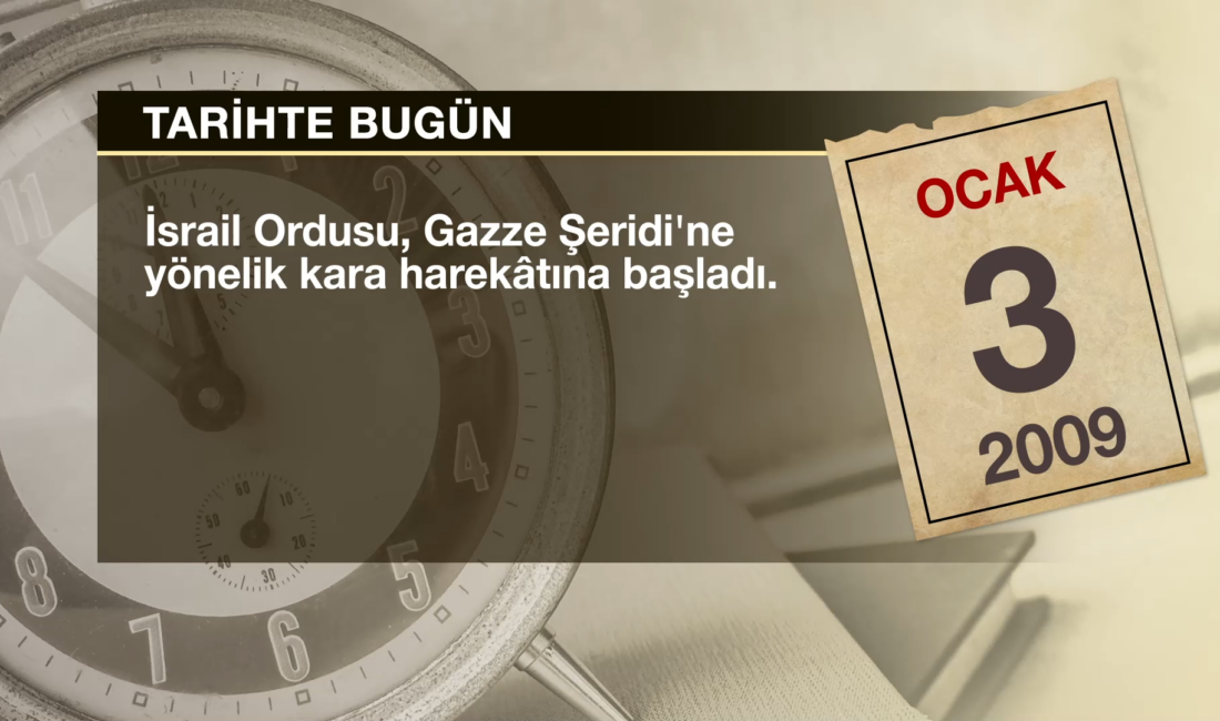 Tarih’te Bugün İsrail Ordusu , Gazze Şeridi’ne yönelik kara harekatına