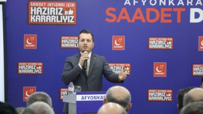 Saadet Partisi Afyonkarahisar İl Başkanı Beytullah Karataş, partisinin aylık olağan