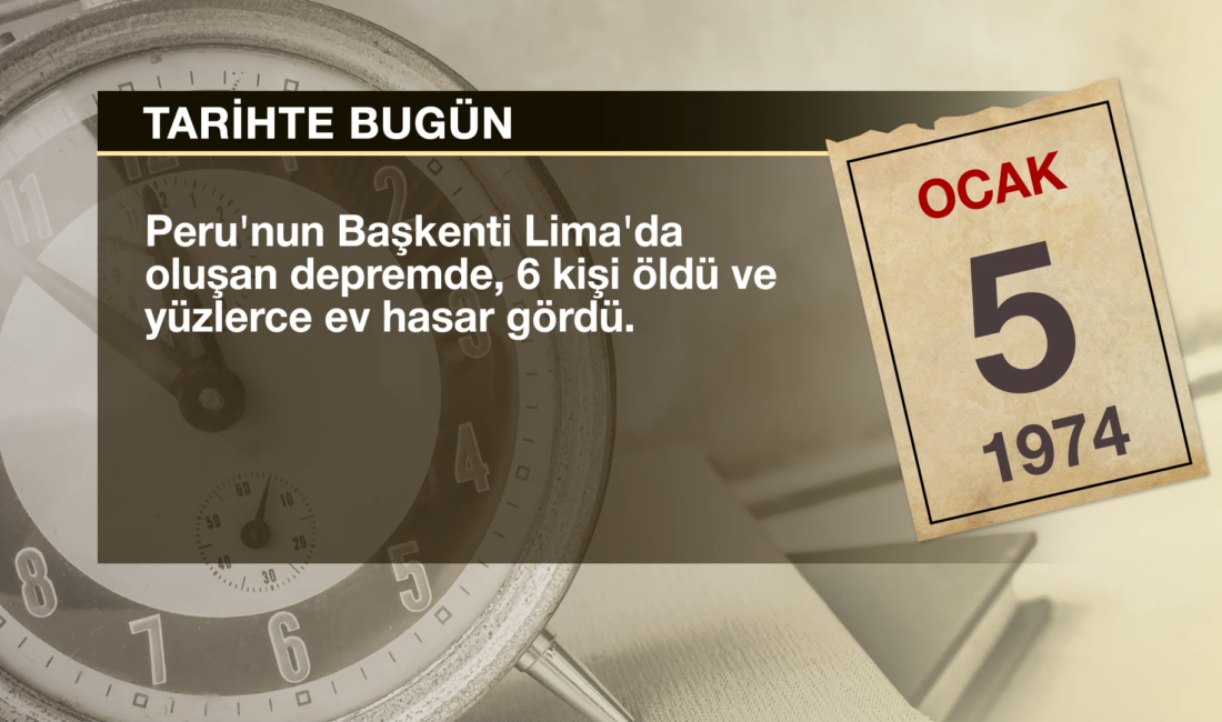 5 OCAK TARİH’TE BUGÜN