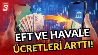 Bankaların EFT ve havale ücretlerine yüzde 30,9 oranında zam yapıldı.