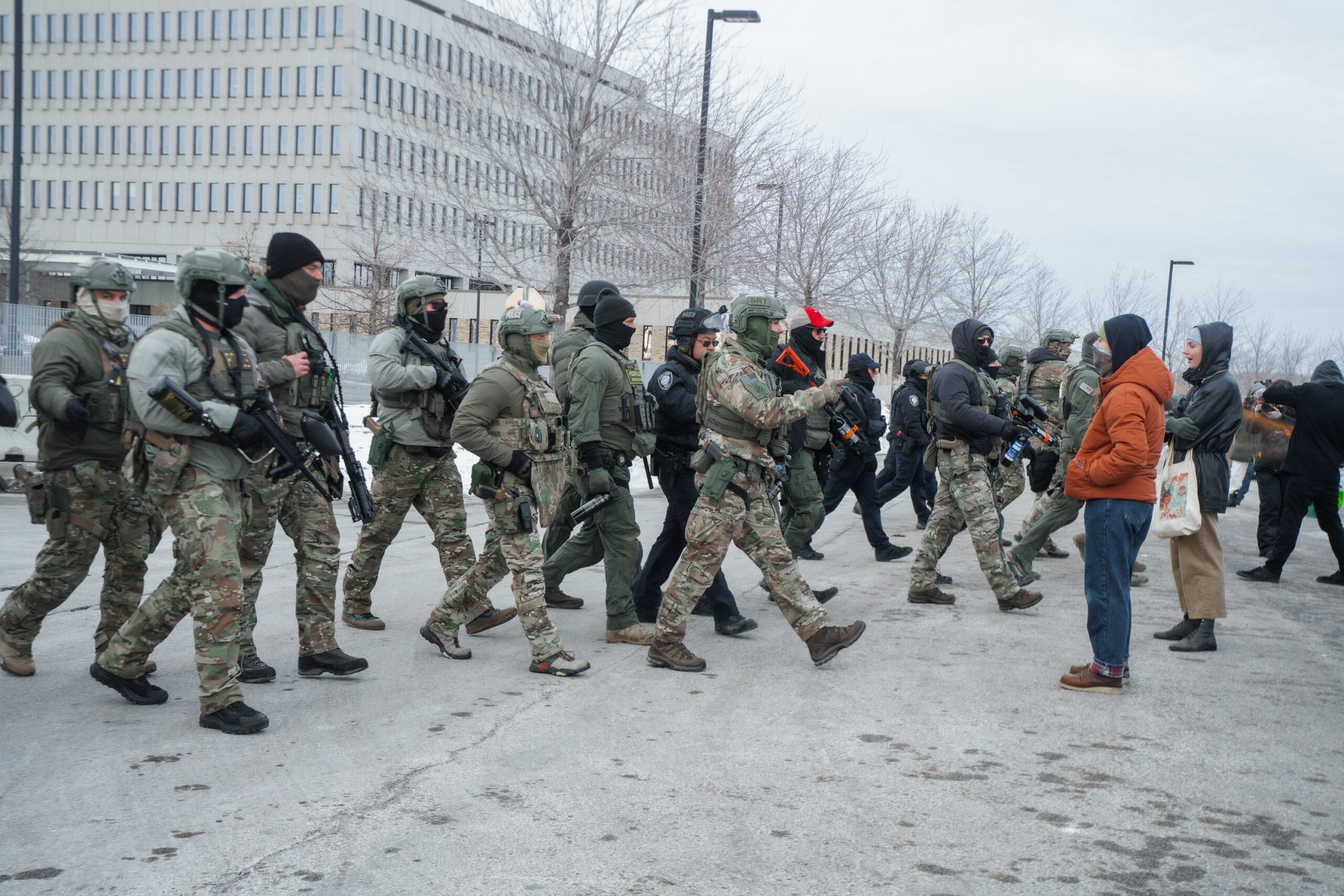 Minnesota eyaletinin Minneapolis kenti, bir ICE (Göçmenlik ve Gümrük Muhafaza)