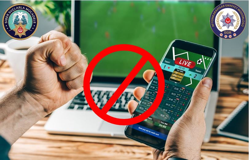 Afyonkarahisar İl Emniyet Müdürlüğü ekipleri, yasa dışı bahis ve sanal