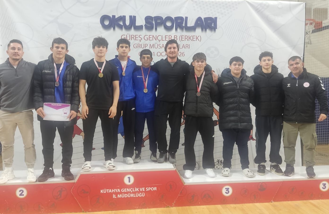 8-10 Ocak 2026 tarihleri arasında Kütahya’da düzenlenen Okul Sporları Genç