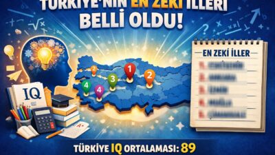 Türkiye’nin IQ haritasını belirleyen bu testler sonucunda, yıllardır zirvede görmeye