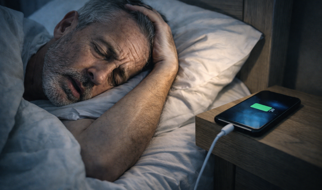 Modern yaşamın vazgeçilmezi olan akıllı telefonlar, gece yatağa girildiğinde sinsi