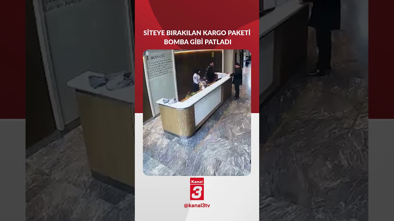 İstanbul’un Zeytinburnu ilçesinde bir sitede bırakılan kargo paketi, güvenlik görevlilerinin