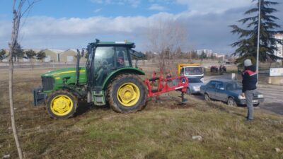 Nazmi Saatçi Mahallesi’nde çevre düzenlemesi çalışmaları kapsamında, İkmal Komutanlığı arkası