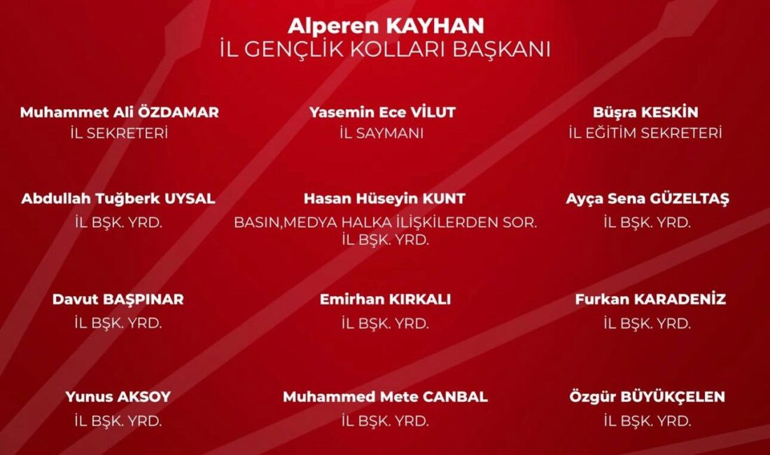 Yapılan değerlendirmelerin ardından oluşturulan yönetim kurulu, gençlerin siyasette daha aktif