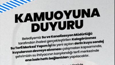 Afyonkarahisar Belediyesi, şehir genelinde içme suyu altyapısını güçlendirmeye yönelik önemli