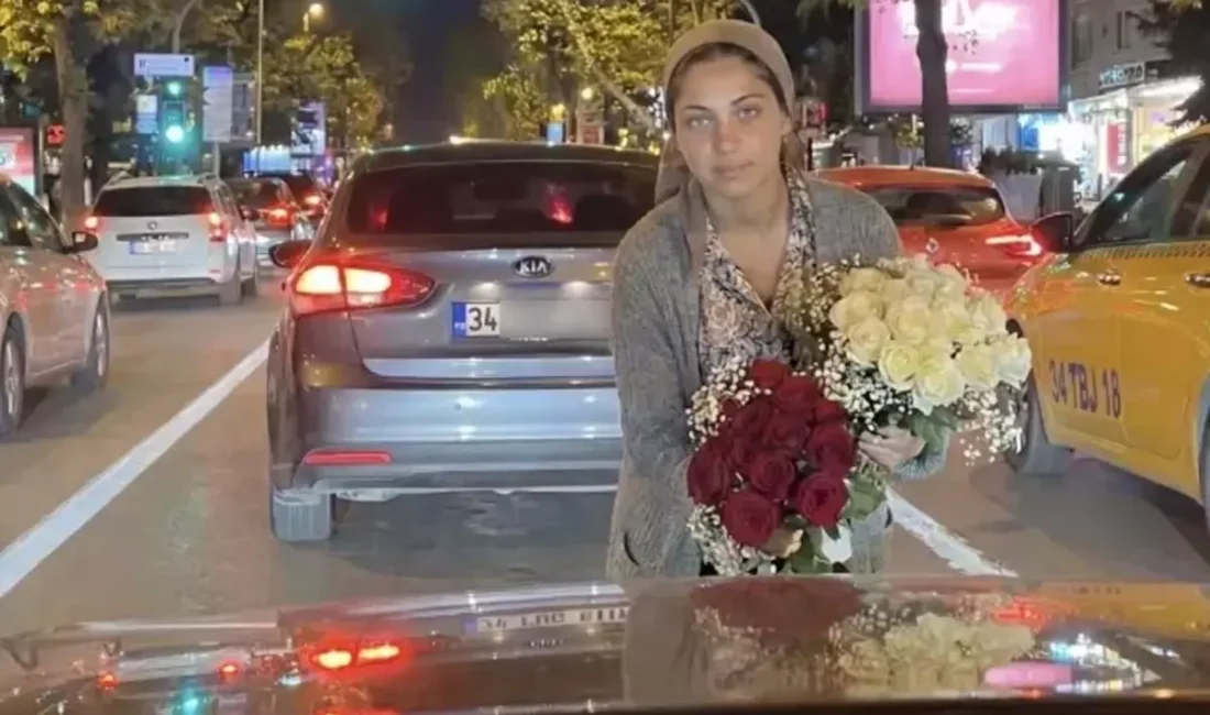 Her şey bir sosyal medya kullanıcısının, çiçek tezgahının başında duran