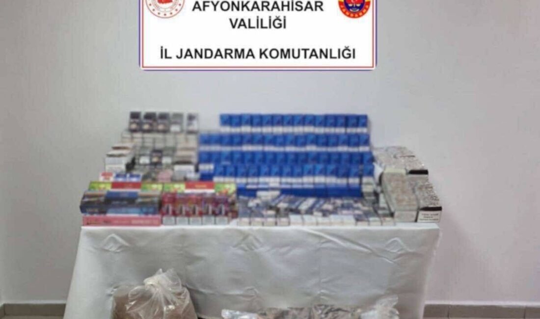 Afyonkarahisar’da jandarma tarafından gerçekleştirilen operasyonda yaklaşık 18 bin adet dolu