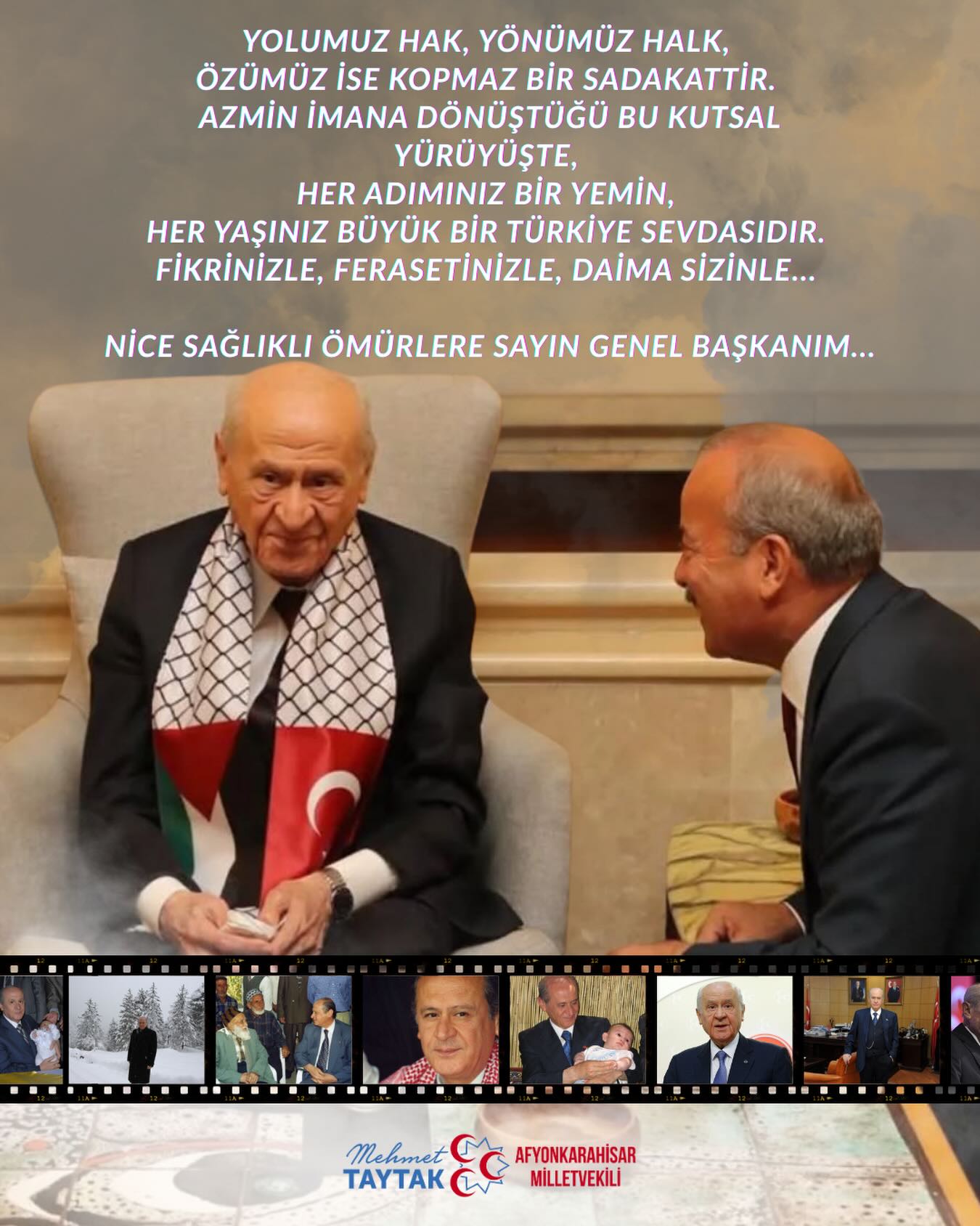 Milliyetçi Hareket Partisi Afyonkarahisar Milletvekili Mehmet Taytak, MHP Genel Başkanı