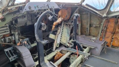 Bursa’da bir geri dönüşüm tesisinin sahasında bulunan dev Boeing 747