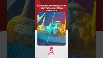 Türk bordo pasaportunu ”morötesi” ışıkta inceleyen Belaruslu memur hayran kaldı!
