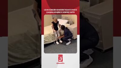 Uzun süredir kendisini tedavi etmeye çalışan hemşireye sürpriz yaptı! 📶https://kanal3.com.tr/