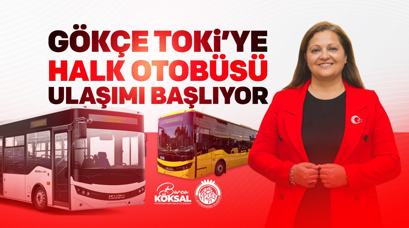 Afyonkarahisar Belediye Başkanı Burcu Köksal, sosyal medya üzerinden yaptığı açıklamada
