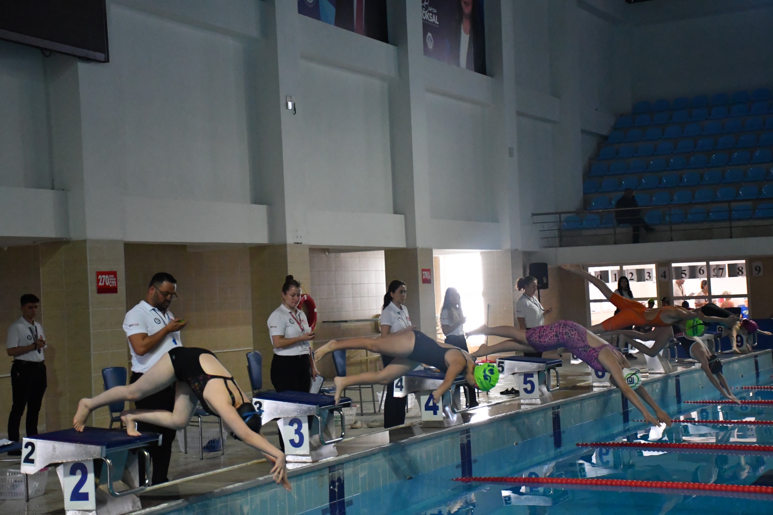 Afyonkarahisar’da Okul Sporları Minikler A-B ve Küçükler Yüzme Müsabakaları, Dr.