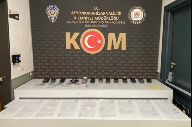 Afyonkarahisar Emniyet Müdürlüğü ekipleri, mali suçların önlenmesine yönelik yürüttüğü çalışmalar