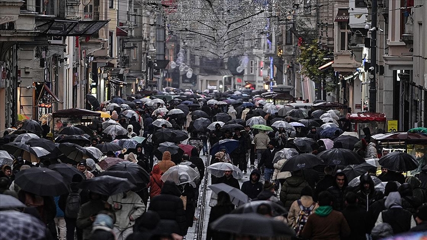 Türkiye'nin nüfusu, 2025'te bir önceki yıla göre 427 bin 224