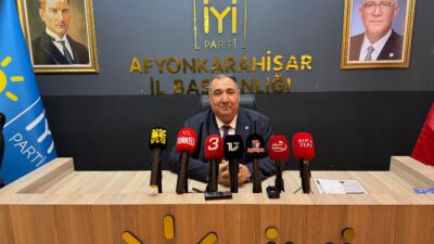 İyi parti Afyonkarahisar İl Başkanlığı binasında düzenlenen haftalık olağan basın