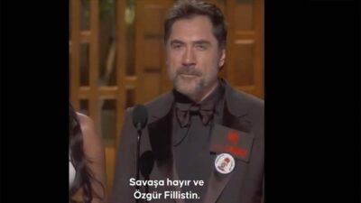 ABD'nin Los Angeles kentinde düzenlenen 98. Oscar Ödülleri'nde Filistin'e desteklerini