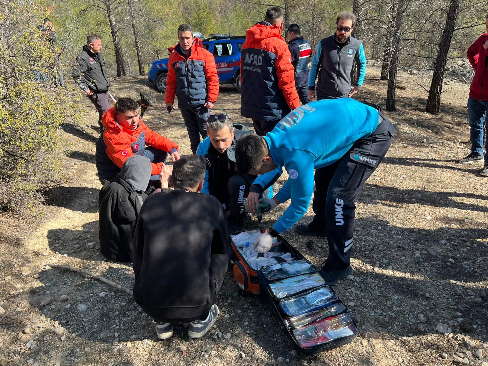 Karaman merkeze bağlı Özdemir ve Bucakkışla köyleri arasındaki dağlık bölgede