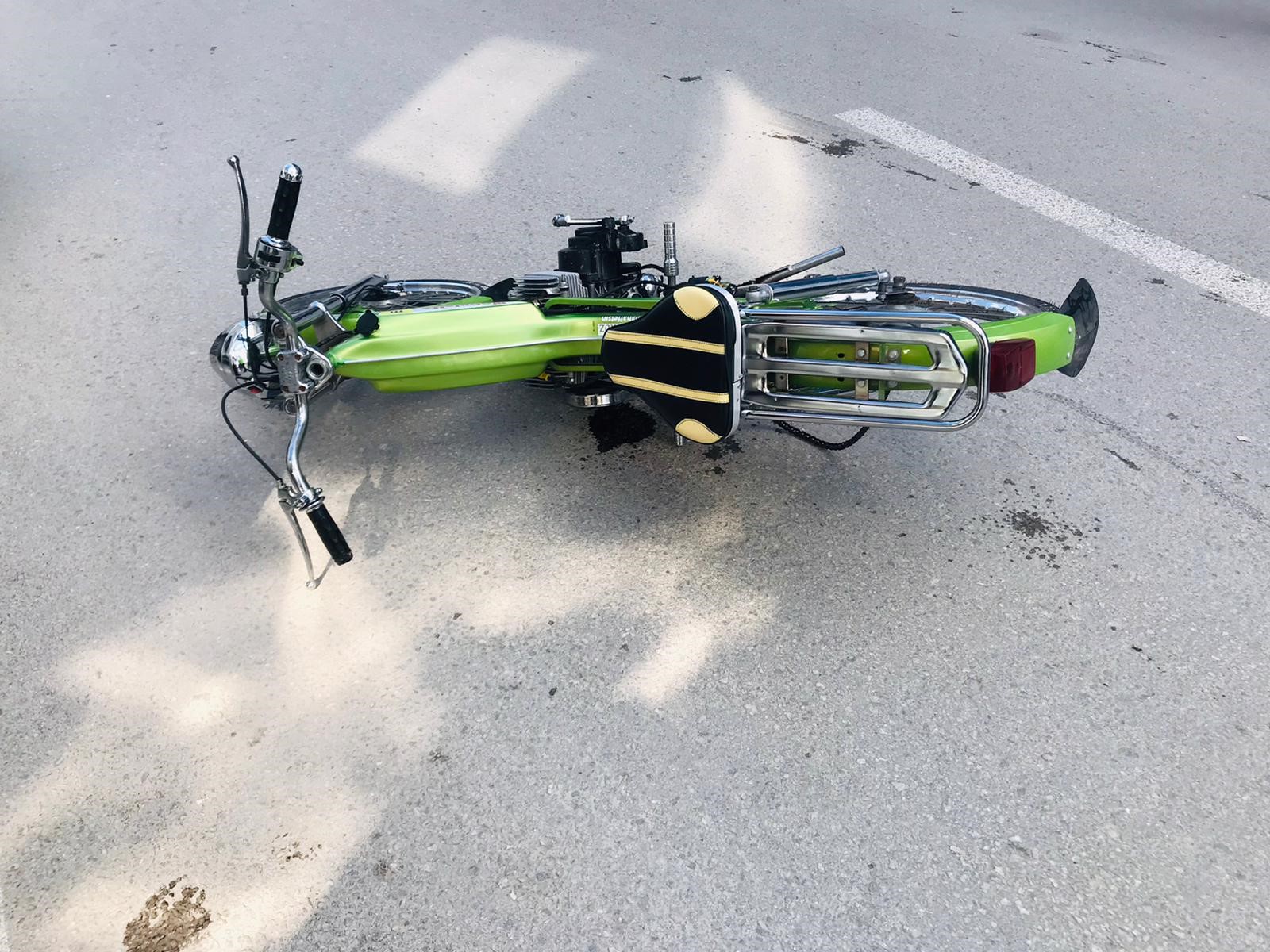 Afyonkarahisar’ın Bolvadin ilçesinde polisin "dur" ihtarına uymayarak kaçan motosiklet sürücüsü,