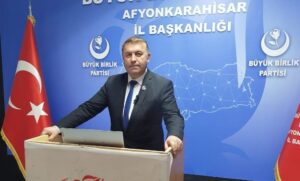 Büyük Birlik Partisi Afyonkarahisar İl Başkanı Süleyman Çağlar emeklilerin bayram