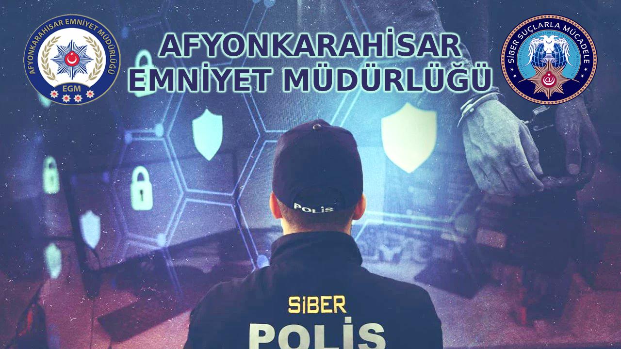 Afyonkarahisar İl Emniyet Müdürlüğü, sosyal medya üzerinden iş makinesi satın
