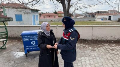 Afyonkarahisar İl Jandarma Komutanlığı ekipleri, Emirdağ’da toplum destekli faaliyetler kapsamında