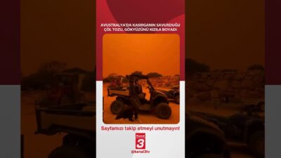 Avustralya’da Kasırganın savurduğu çöl tozu, gökyüzünü kızıla boyadı.. 📶https://kanal3.com.tr/ Sosyal