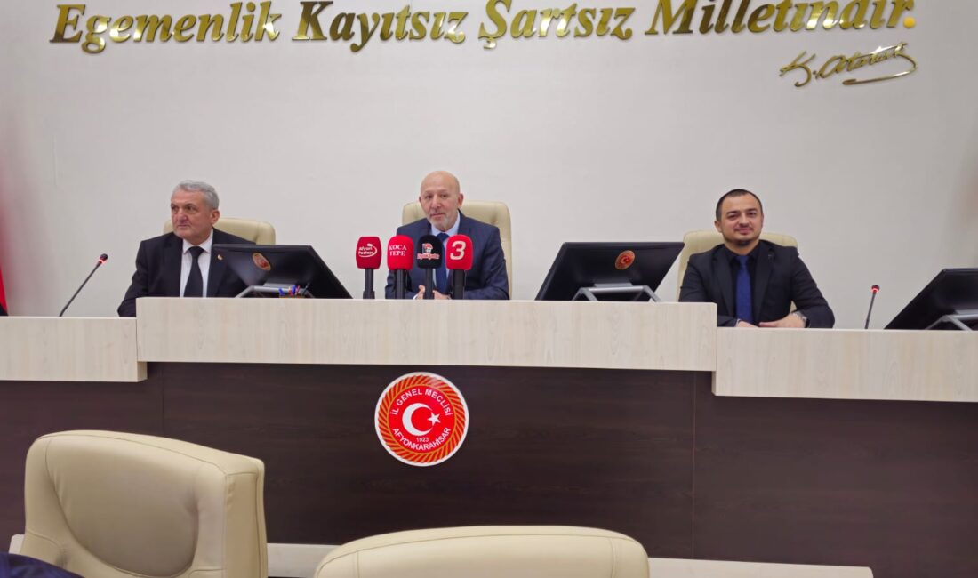 Afyonkarahisar İl Genel Meclisi mart ayı toplantıları başladı. Meclis Başkanı
