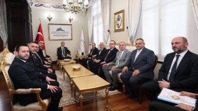 Afyonkarahisar Valisi Naci Aktaş, ATSO heyetini ağırladı. 