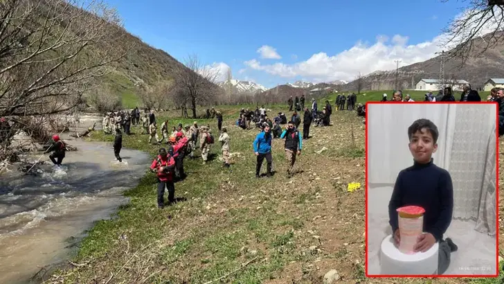 Hakkari'nin Şemdinli ilçesine bağlı Yufkalı köyünde dereye düştüğü tahmin edilen