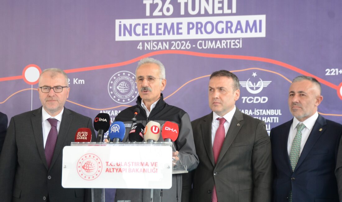 Ulaştırma ve Altyapı Bakanı Abdulkadir Uraloğlu, Bilecik’te yapımı süren ve