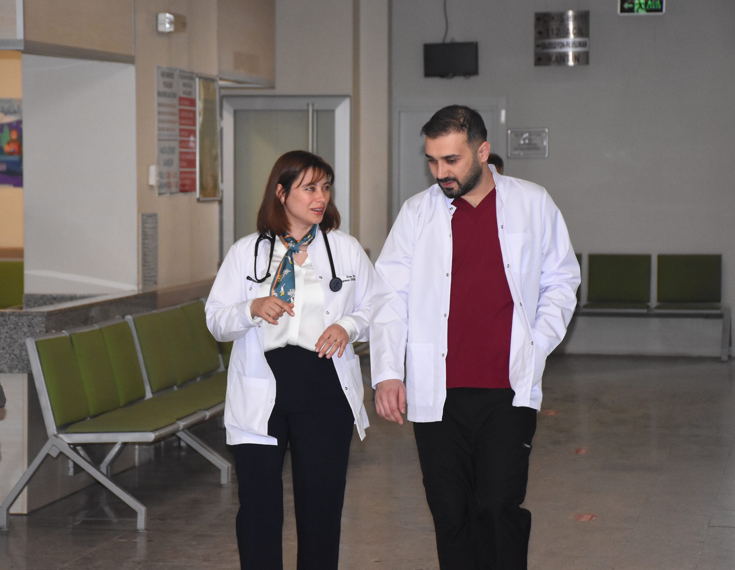 Afyonkarahisar'ın Sandıklı ilçesinde görev yapan uzman doktorlar Özgenur ile Umut