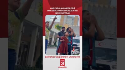 Ameliyat olan kardeşlerini pencerede görünce mutluluktan havaya uçtular… 📶https://kanal3.com.tr/ Sosyal