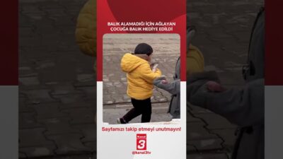 Sivas’ta balık alamadığı için ağlayan çocuğa balık hediye edildi… 📶https://kanal3.com.tr/