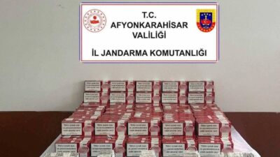 Afyonkarahisar İl Jandarma Komutanlığı ekipleri, Sandıklı ilçesinde gerçekleştirdikleri operasyonda yüklü