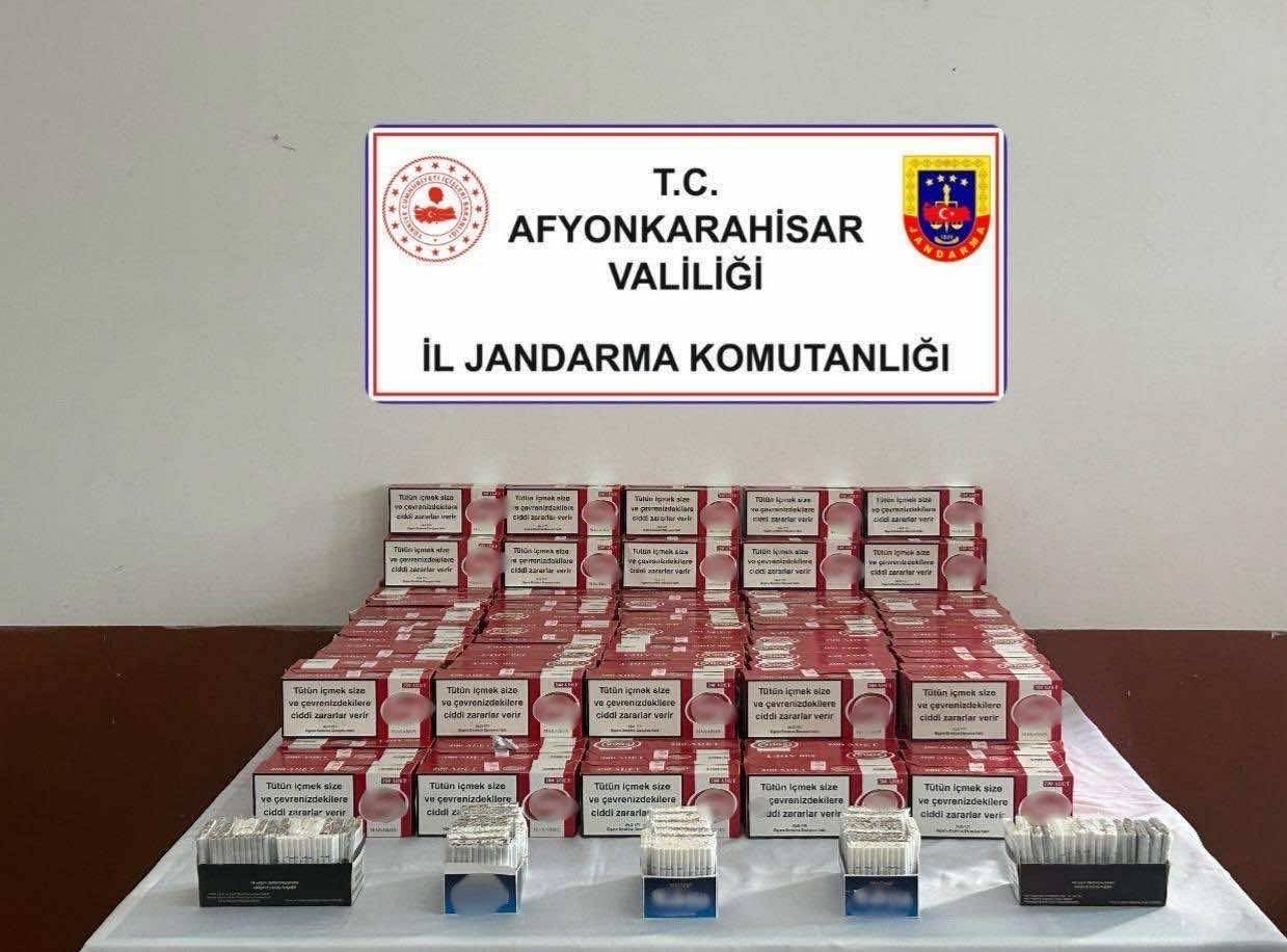 Afyonkarahisar İl Jandarma Komutanlığı ekipleri, Sandıklı ilçesinde gerçekleştirdikleri operasyonda yüklü